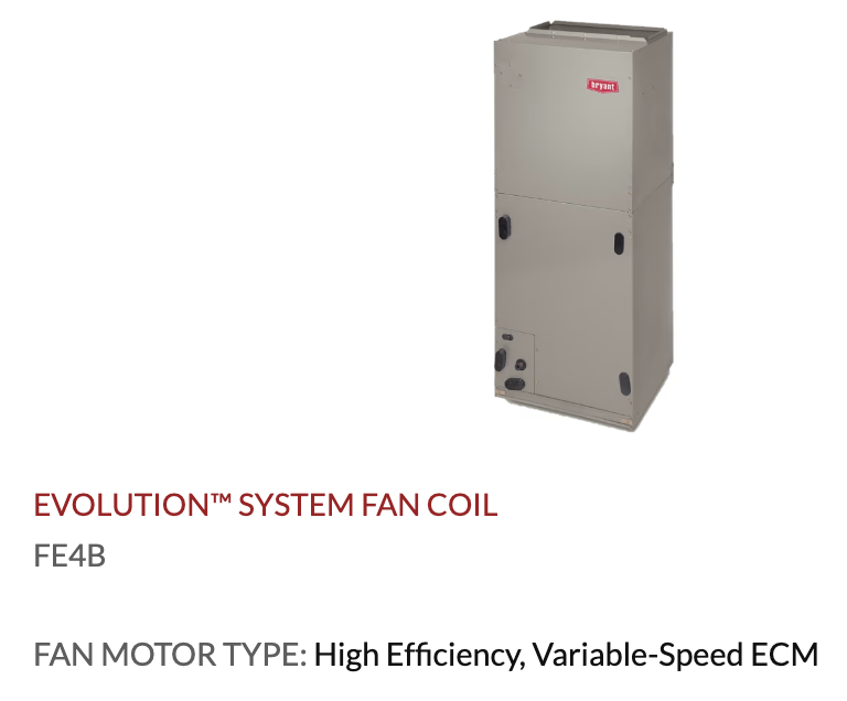 Bryant EVOLUTION™ SYSTEM FAN COIL Sun Air